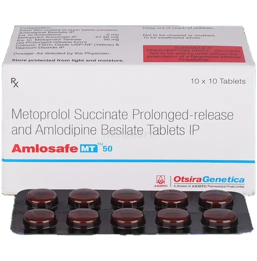 amlosafe mt 50mg tablet 10's